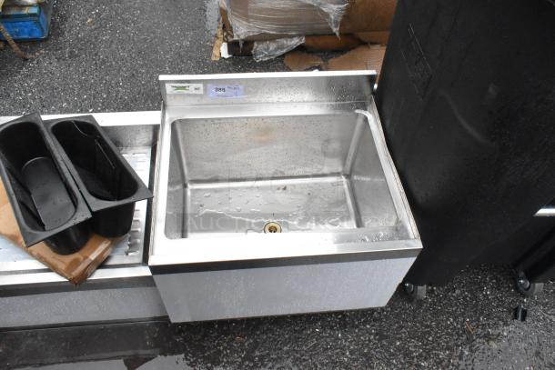 BRAND NEW SCRATCH AND DENT! Regency 600IB2124 21" x 24" Stainless Steel Underbar Ice Bin with Bottle Holders - Image 4 of 6