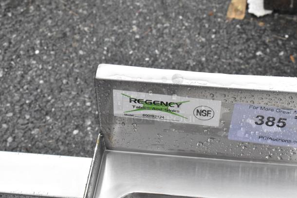 BRAND NEW SCRATCH AND DENT! Regency 600IB2124 21" x 24" Stainless Steel Underbar Ice Bin with Bottle Holders - Image 6 of 6