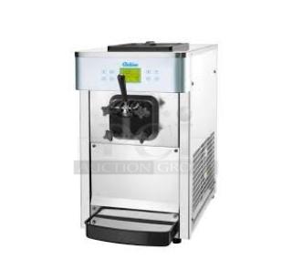 BRAND NEW! Coldline 6226 Stainless Steel Commercial Countertop Air Cooled Single Flavor Ice Cream Machine. 220 Volts. Has a 5 Year Manufacturer Warranty. - Item #1185861