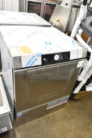 BRAND NEW SCRATCH AND DENT! 2024 Hobart LXNC Low Temperature Undercounter Dishwasher with Chemical Sanitizing. 120 Volts, 1 Phase.