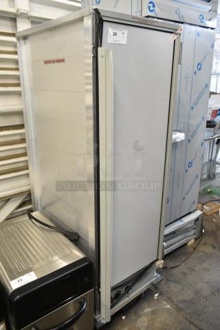 BRAND NEW SCRATCH AND DENT! 2025 MainStreet 541CH1836U Full Size Non-Insulated Heated Holding Cabinet with Clear Door on Commercial Casters. 120 Volts, 1 Phase.