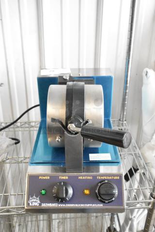 BRAND NEW SCRATCH AND DENT! 2024 Carnival King 382WBM13 Non-Stick Belgian Waffle Maker with Timer. Waffle Maker Piece Is Stuck, Cannot Turn. 120 Volts, 1 Phase.