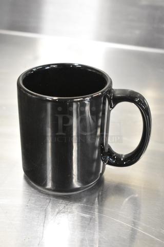4 BRAND NEW SCRATCH AND DENT! Boxes of 6 Tuxton Black Ceramic Mugs. Missing 2. 4 Times Your Bid!