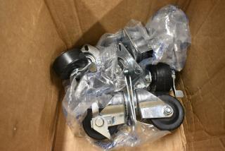 BRAND NEW SCRATCH AND DENT! Lot of 6 Avantco 17811532 3" Swivel Plate Caster with Brake for DLC, PT, UC, WT, UBB, and UDD Series