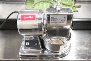 BRAND NEW SCRATCH AND DENT! 2024 Estella 348CG12 CG12 Metal Countertop Electric Hard Cheese Grater. 120 Volts, 1 Phase.