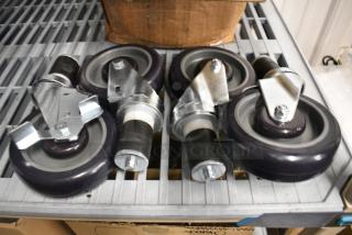 BRAND NEW SCRATCH AND DENT! Lot of 4 Commercial Casters