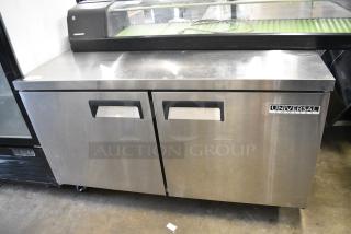 2022 Universal Coolers SC-60-LBI Stainless Steel Commercial 2 Door Undercounter Cooler. 115 Volts, 1 Phase.
