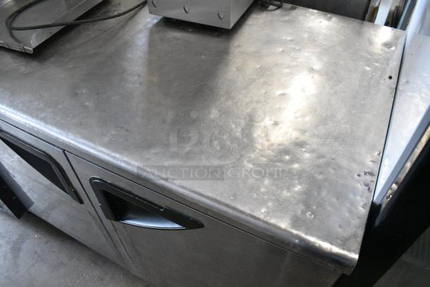 Turbo Air TUR-48SD Stainless Steel Commercial 2 Door Undercounter Cooler on Commercial Casters. 115 Volts, 1 Phase. Tested and Working! - Image 4 of 8