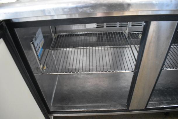 Turbo Air TUR-48SD Stainless Steel Commercial 2 Door Undercounter Cooler on Commercial Casters. 115 Volts, 1 Phase. Tested and Working! - Image 5 of 8