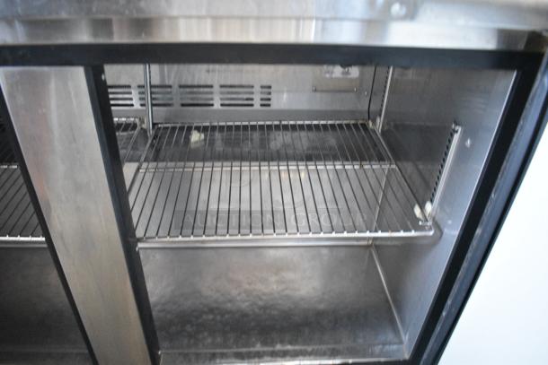 Turbo Air TUR-48SD Stainless Steel Commercial 2 Door Undercounter Cooler on Commercial Casters. 115 Volts, 1 Phase. Tested and Working! - Image 6 of 8