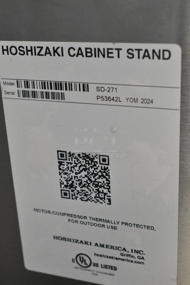 BRAND NEW SCRATCH AND DENT! 2024 Hoshizaki SD-271 Ice Machine and Water Dispenser Stand with Lockable Door - Image 7 of 7