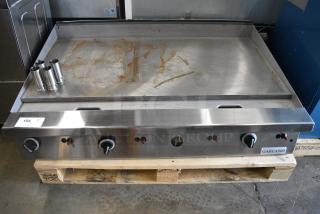 BRAND NEW SCRATCH AND DENT! Garland Stainless Steel Commercial Countertop Gas Powered Flat Top Griddle.