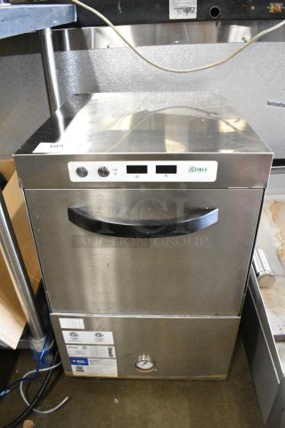 BRAND NEW SCRATCH AND DENT! 2024 Noble 495HTGW22 Stainless Steel Hi Temp High-Temperature Underbar Glass Washer - 208V/240V, 1 Phase.