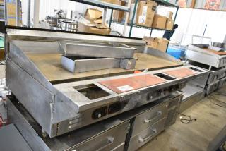 Stainless Steel Commercial Countertop Flat Top Griddle.