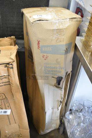 BRAND NEW IN BOX! Lavex 475SP2RDSS 2 Gallon Stainless Steel Freestanding Cigarette
Receptacle
