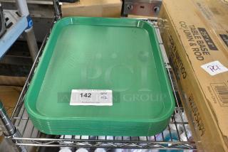 12 Choice 999FT1418GN Green Poly Food Tray. 12 Times Your Bid!
