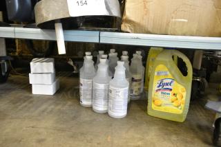 ALL ONE MONEY! Lot of Various Items Including Lysol Cleaner and Diversey Oxivir Sanitizer.