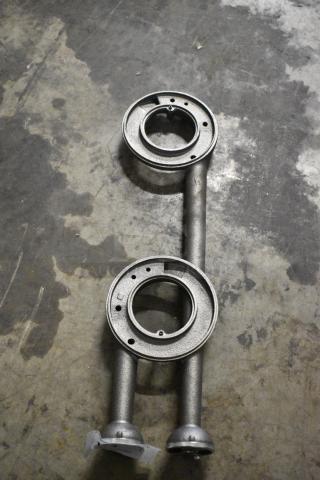 Metal Double Burner. No Grates.