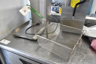 2 BRAND NEW SCRATCH AND DENT! Frymaster 8030099 12 1/2" x 13" x 5 1/4" Full Size Fryer Basket. 2 Times Your Bid!