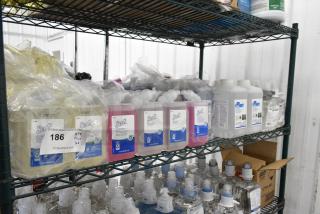 ALL ONE MONEY! Tier Lot of Various Cleaner Including Scott Green Certified Foam Skin Cleaner, Scott Moisturizing Foam Hand Sanitizer, Diversey Virex One Step Disinfectant, GoJo Foam Hand Cleaner.