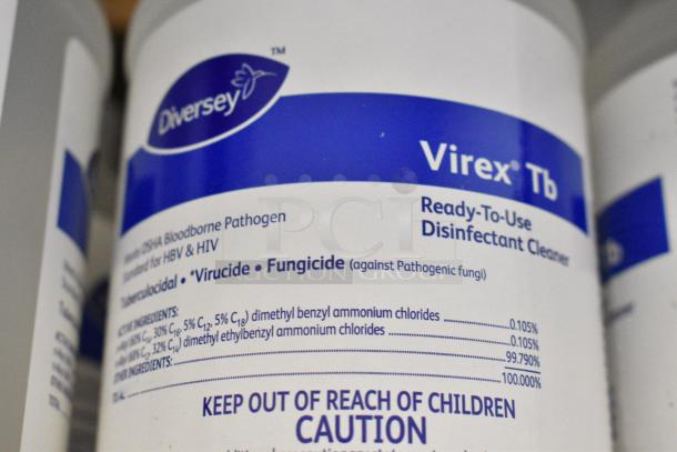 ALL ONE MONEY! Tier Lot of Various Cleaner Including Brighton Citrus Ginger Foam Hand Hair and Showerwash, Diversey Virex Disinfectant Cleaner, Diversey Oxivir Disinfectant, Betco Ocean Breeze, Betco Pine Quat, Betco Foaming Skin Cleaner - Image 5 of 10