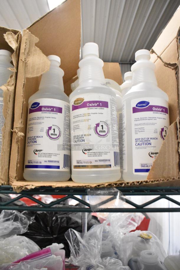 ALL ONE MONEY! Tier Lot of Various Cleaner Including Brighton Citrus Ginger Foam Hand Hair and Showerwash, Diversey Virex Disinfectant Cleaner, Diversey Oxivir Disinfectant, Betco Ocean Breeze, Betco Pine Quat, Betco Foaming Skin Cleaner - Image 6 of 10