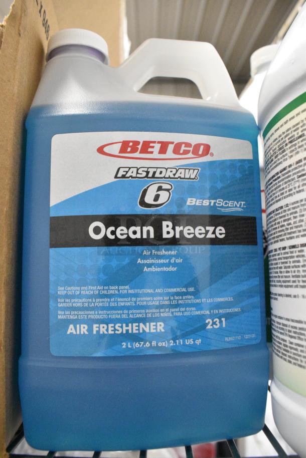 ALL ONE MONEY! Tier Lot of Various Cleaner Including Brighton Citrus Ginger Foam Hand Hair and Showerwash, Diversey Virex Disinfectant Cleaner, Diversey Oxivir Disinfectant, Betco Ocean Breeze, Betco Pine Quat, Betco Foaming Skin Cleaner - Image 8 of 10