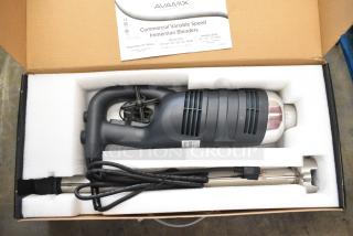 2 BRAND NEW SCRATCH AND DENT! AvaMix 928IBHD21 21" Heavy-Duty Variable Speed Immersion Blender . 120 Volts, 1 Phase. 2 Times Your Bid!