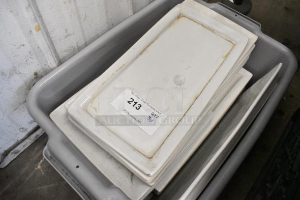 ALL ONE MONEY! Lto of 3 Bins of Various Items Including White Ceramic Dishes - Image 2 of 4