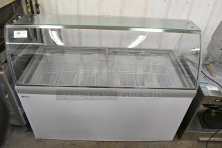 Excellence Metal Commercial Ice Cream Dipping Cabinet w/ Sneeze Guard. 115 Volts, 1 Phase. - Item #1184481