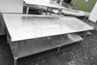 Stainless Steel Equipment Stand w/ Metal Under Shelf.