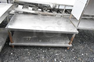 Stainless Steel Equipment Stand w/ Metal Under Shelf.