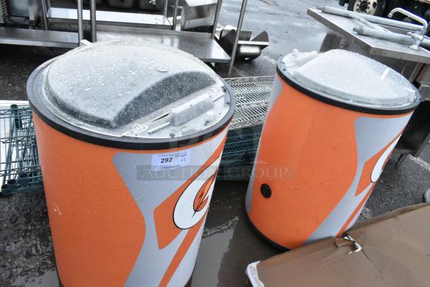 2 Portable Ice Cooler Merchandiser on Commercial Casters. 2 Times Your Bid! - Image 1 of 5