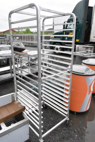 BRAND NEW SCRATCH AND DENT!  Channel ETPR-5S 22 Pan End Load Aluminum Steam Table Pan Rack - Assembled
