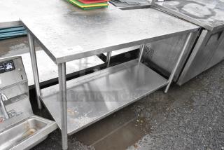 Stainless Steel Table w/ Under Shelf.