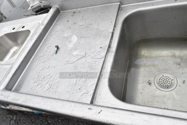 Eagle Stainless Steel 3 Bay Sink w/ Dual Drain Boards. - Image 9 of 10