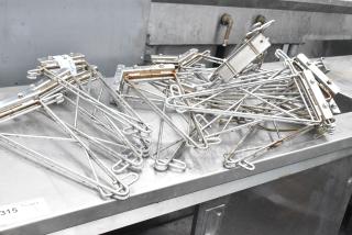 ALL ONE MONEY! Lot of 17 Chrome Finish Brackets.