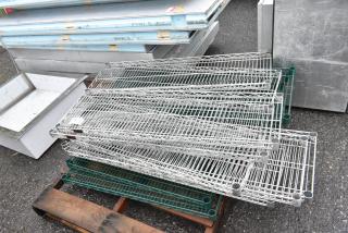 ALL ONE MONEY! Lot of 20 Chrome Finish Wire Shelves.