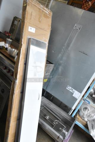 3 Various Items Including ServIt 423ST5ASG Angled Sneeze Guard for 5-Pan Steam Tables. 3 Times Your Bid!