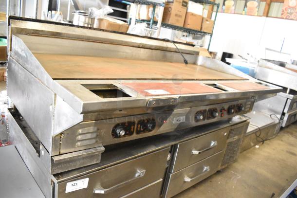 Stainless Steel Commercial Countertop Natural Gas Powered Flat Top Griddle. - Image 1 of 11