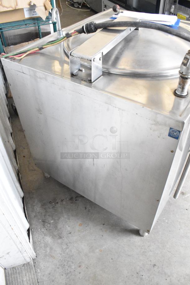 Groen Stainless Steel Commercial Floor Style Electric Powered Steam Kettle. 208/240 Volts, 3 Phase. - Image 12 of 16
