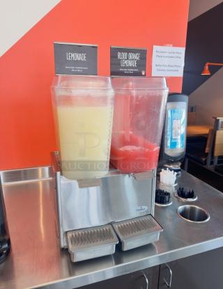 Excellent Condition Cold Beverage Dispenser – Crathco D25-3 – 2-Bowl – 115V – Fully Tested & Working! – Code BPT 19