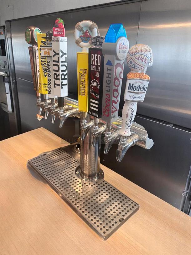 Excellent Condition Beer Tap Tower with 8 Tap Handles – Fully Operational –Buyer Must Remove! - Image 2 of 4
