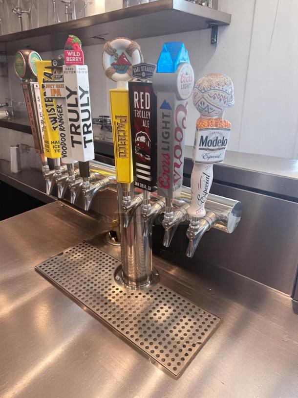 Excellent Condition Beer Tap Tower with 8 Tap Handles – Fully Operational –Buyer Must Remove! - Image 4 of 4