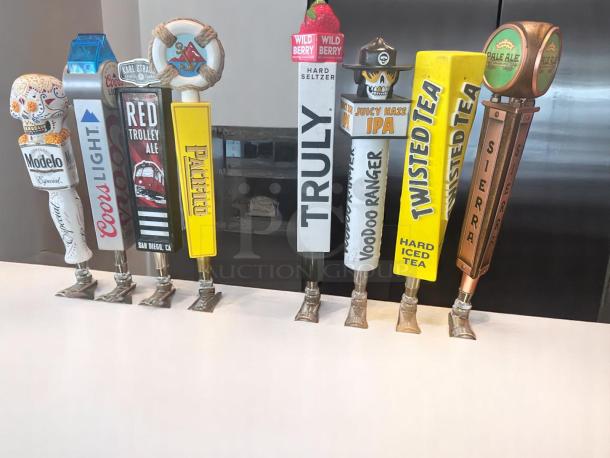 Excellent Condition Beer Tap Tower with 8 Tap Handles – Fully Operational –Buyer Must Remove! - Image 1 of 4