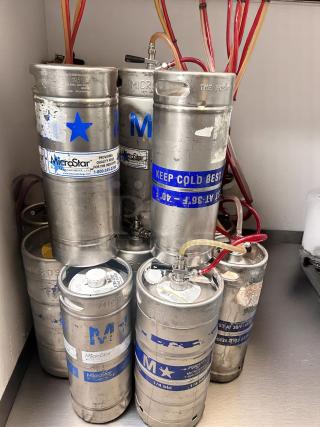 Lot of Commercial Beer Kegs – MicroStar Stainless Steel – Various Sizes – Excellent Condition – Buyer Must Remove!