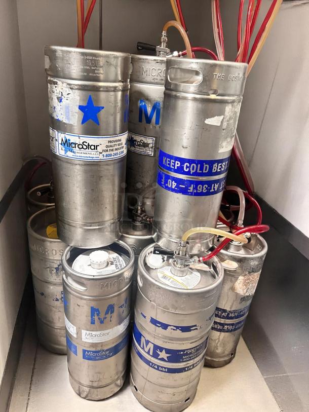 Lot of Commercial Beer Kegs – MicroStar Stainless Steel – Various Sizes – Excellent Condition – Buyer Must Remove! - Image 2 of 2