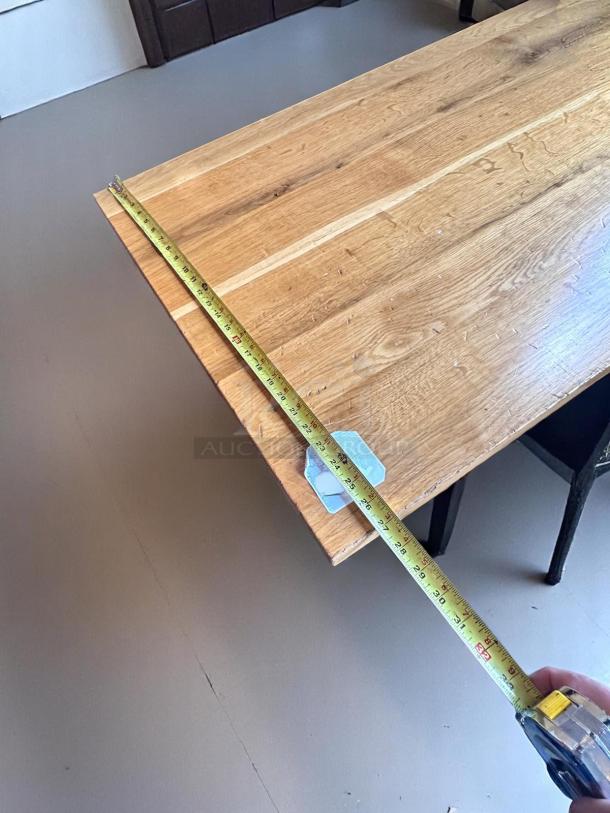 Lot of 5 – Excellent Condition Solid Wood Booth Tables – 48"x30" – Clean & Sturdy – Code BPT 18 - Image 4 of 4