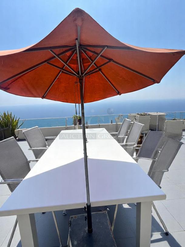 OUTDOOR PATIO UMBRELLAS – Lot of 5 – Excellent Condition – Heavy Duty Canvas – Code BPT 18 - Image 4 of 7