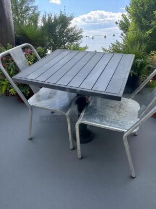 LOT OF 6 – Outdoor Square Patio Tables – Excellent Condition – Code BPT 18